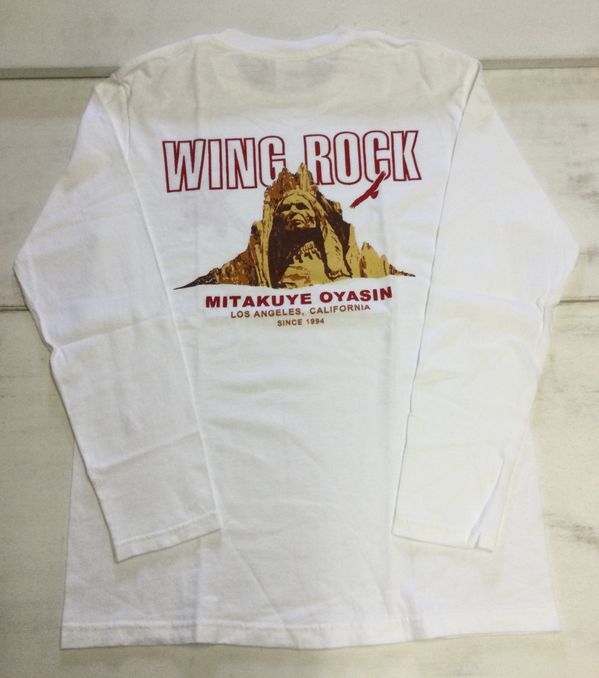 画像1: ウイングロック(Wingrock) No.026　ROCKFACE長袖TEEシャツ・ロングスリーブ‐WHITE