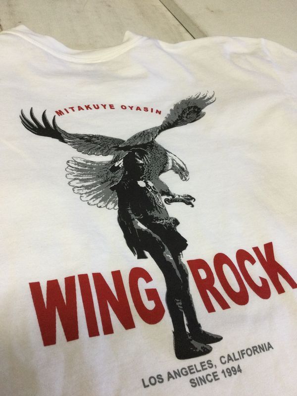 画像3: ウイングロック(Wingrock)No.028　EAGLE　半袖TEEシャツ　イーグルバックプリント‐WHITE