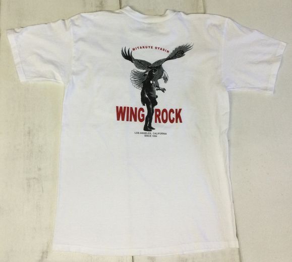 画像1: ウイングロック(Wingrock)No.028　EAGLE　半袖TEEシャツ　イーグルバックプリント‐WHITE