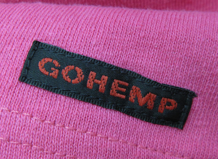 画像: Gohemp(ゴーヘンプ)　ヘンプ・ポケTee - Pink