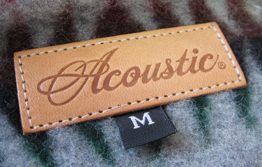 画像: Acoustic(アコースティック)　Native Fleece Jacket -Gray×Green