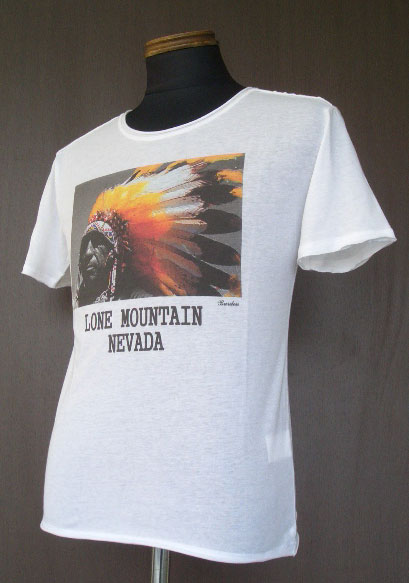 画像1: Burden LoneMountain Tee -White