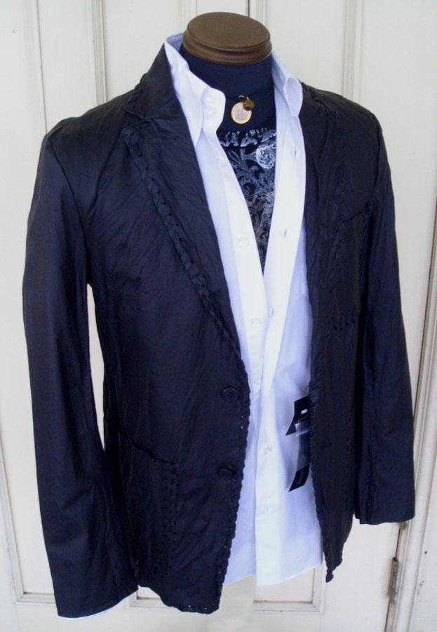 画像1: NOYET Pig Leather Jacket Black