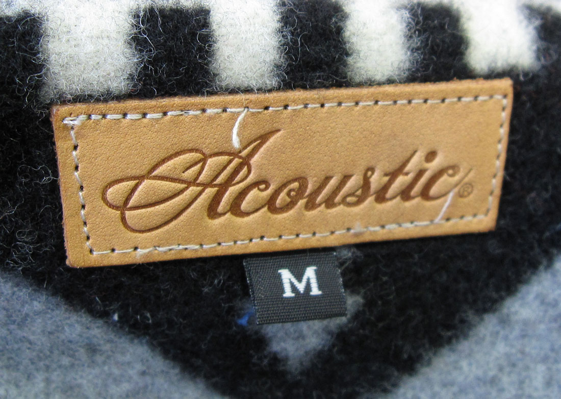 画像: Acoustic(アコースティック)　Native Fleece Jacket -Gray×Black